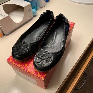 Tory Burch Reva Ballet -Patent Black